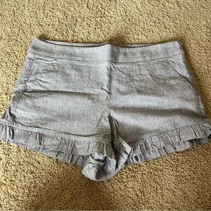 Loft ruffle shorts